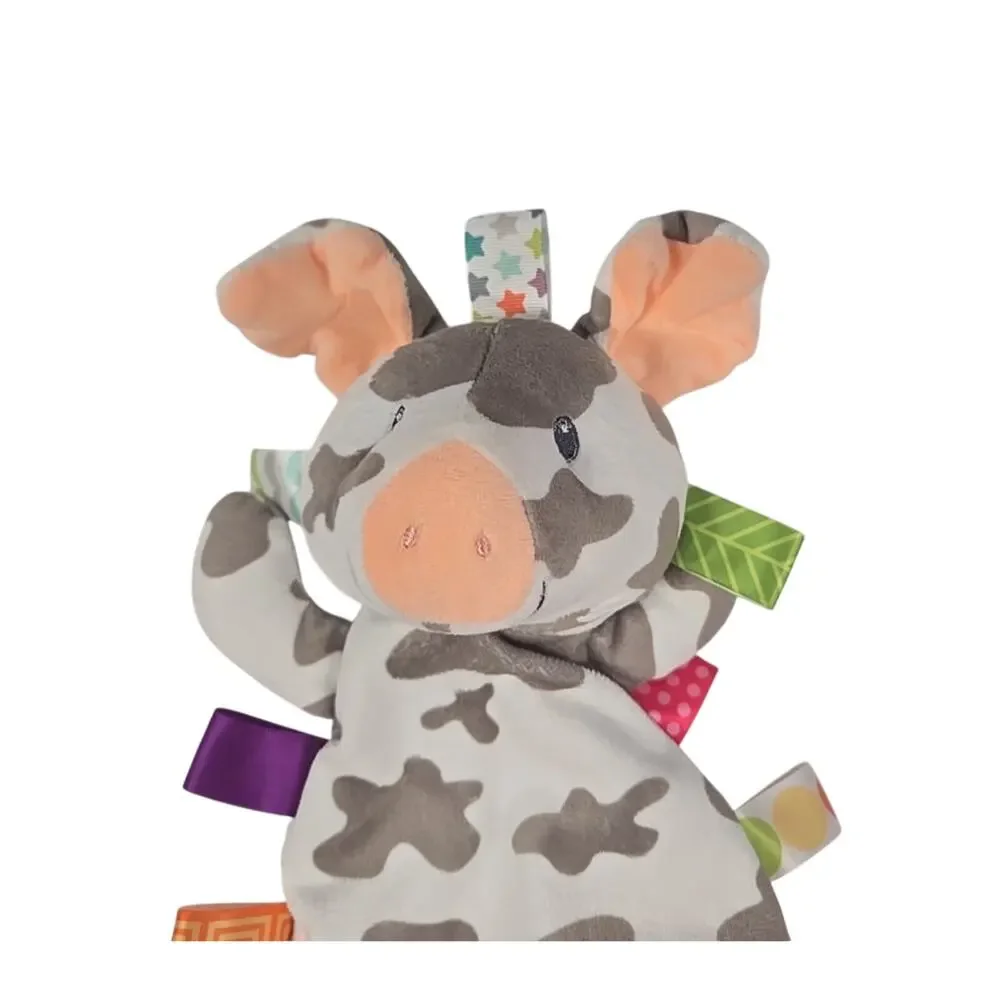 Taggies Signature Collection 2023 Pig Plush Lovey Mary Meyer Pellet Bottom 12 In